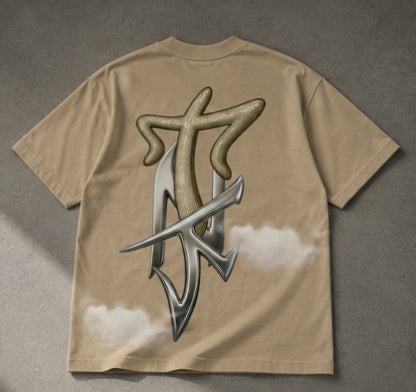 Playera Oversize. Edición M1.2.1 Sky of Chrome by Nueva Favorita